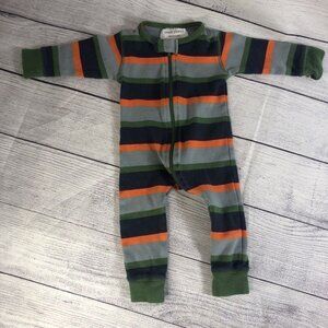Sweat Peanut Size 3-6M Striped Romper Organic